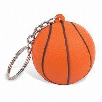 PU Stress Basketball Keychain Toy
