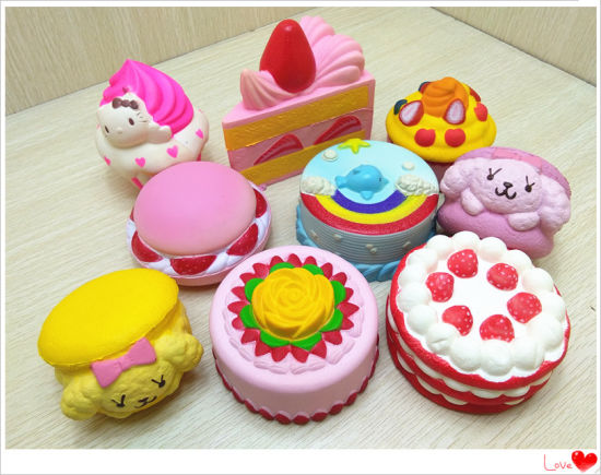 Wholesale Assorted Cakes Squishys PU Foam Scented Squishy Slow Rising Toys Random