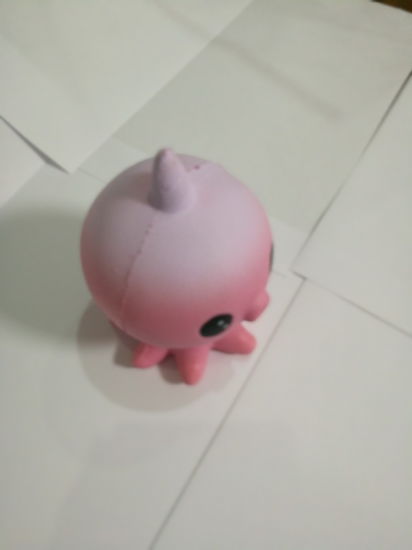 Squishies Pink Octopus One-Horned PU Slow Rise Unicorn Squishy Toys