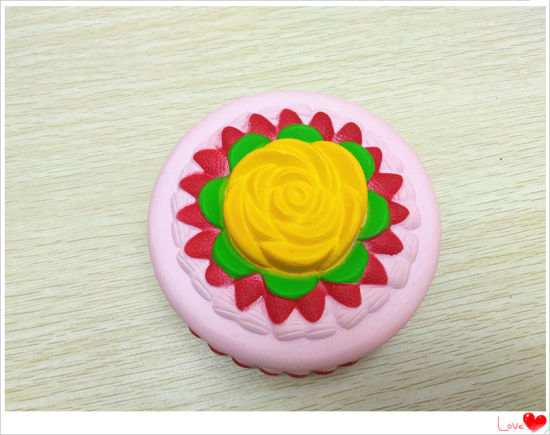 Wholesale Squishies Cute Flower Cake PU Squishy Slow Rising Scented Toy