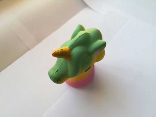 Wholesale 15cm Big Dream Color Unicorn Horse Head PU Squishy Slow Rising Toys
