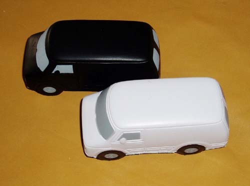 Ambulance Car Shape PU Foam Promotional Toy Stress Ball