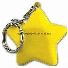 PU Stress Star with Keychain Promotional Stress Balls Toy
