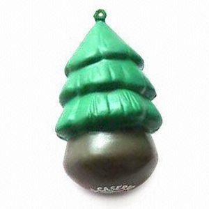 PU Anti-Stress Foam Toy Christmas Tree Shape