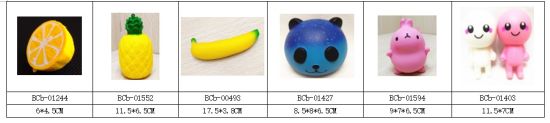 Cheap PU Fruits and Dolls Soft Squishy Toys Prompt Goods