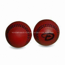 PU Foam Stress Ball Red Baseball Shape