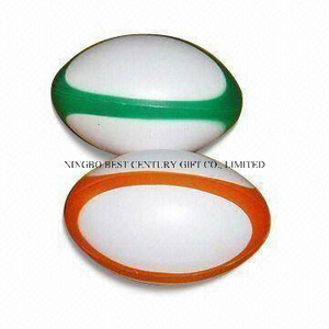 Hot Sale PU Anti Stress Ball Plain Rugby Style Toy