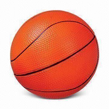 PU Foam Stress Ball Basketball Shape Toy