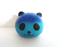 PU Galaxy Star Panda Head Soft Squishy Slow Rising Toys