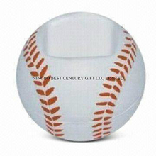 Baseball Shape Mobile Phone Holder PU Foam Gift Stress Ball