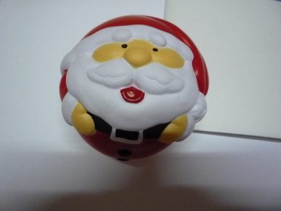 PU Stress Squishy Toys Christmas Santa Claus and Snowman Shapes
