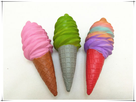 PU Squishy Ice-Cream Cone Jumbo Squeeze Soft Slow Rising Toy