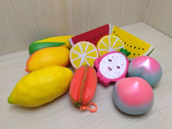 Custom Assorted Squishies Fruits Sets PU Slow Rising Squishy Toys