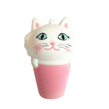 Cute Squishies Cat Head Cup PU Squishy Slow Rising Toy