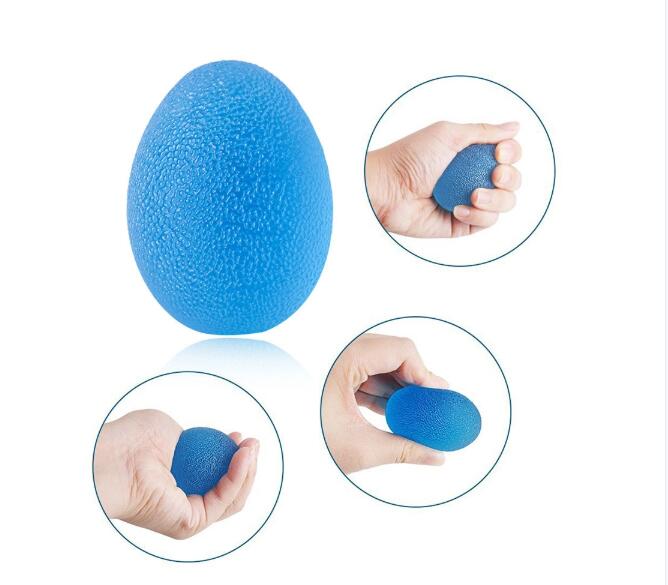 Wholesale Popular Non-Toxic Egg Shape TPR Hand Grip Ball Wrist Therapy Exercise Fingers Massage Ball Soft Squeeze Stress Reliever Kids Children Novelty Toys OEM